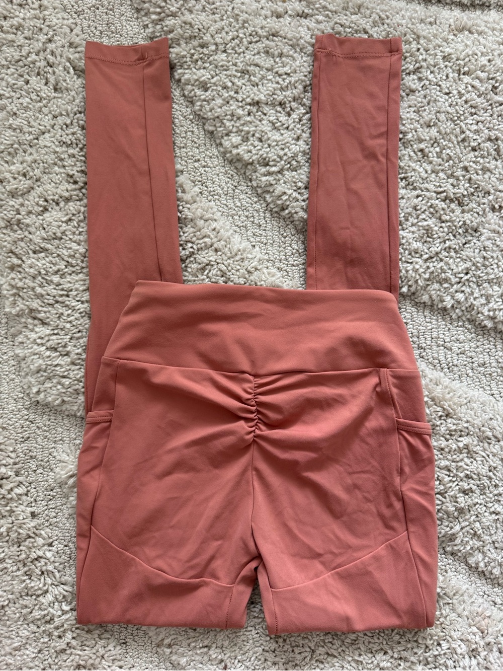 Gymshark xWhitney Simmons V5 Canyon Red Pocket Leggings High Waist Butt Schrunch